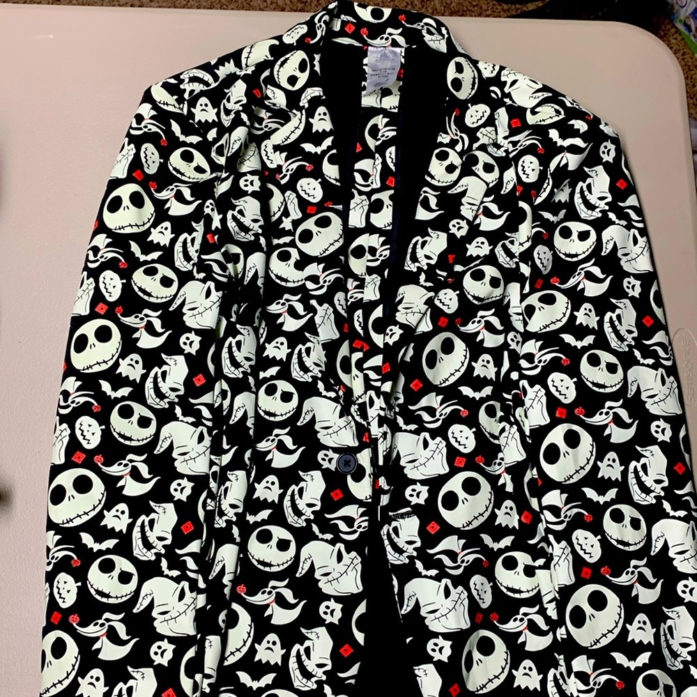 Disney Jack Skellington blazer. Glow in the dark. Size S/M.